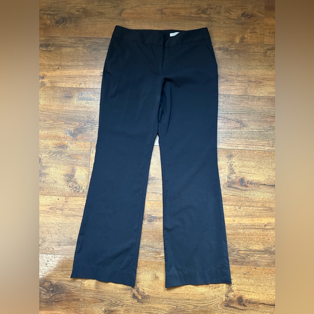 Classiques Entier Black Wool Blend Wide Leg High Waist Dress Pants Size 10